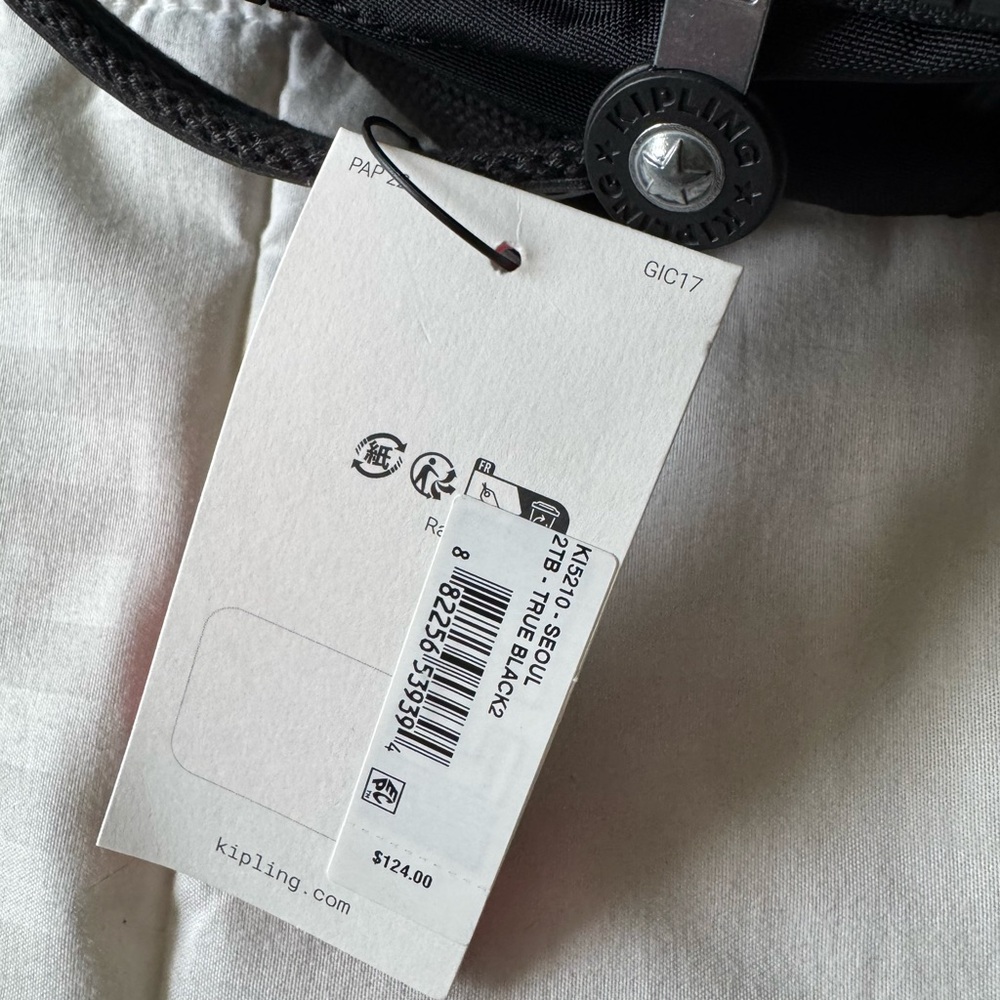 🆕 🎒 Kipling Backpack Black medium 🎒 - Picture 9 of 12